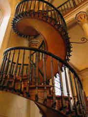 staircase at Loretto Chapel staircase at Loretto Chapel