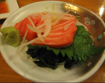 Salmon Sashimi at Tokkuri Tei, Honolulu